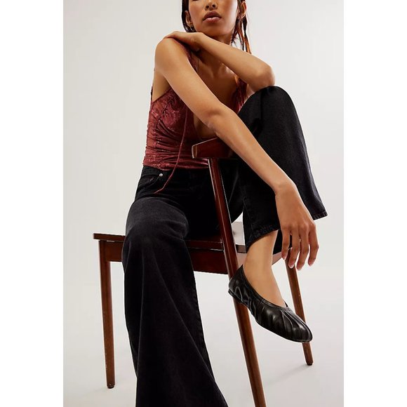 FREE PEOPLE Cara Ballet Flats / Black - Picture 9 of 12